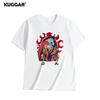 Anime Style One Piece Road Feisuolonuo Pure Cotton Printed Fashionable Unisexs and Womens Clothing New Loose Casual Tshirt