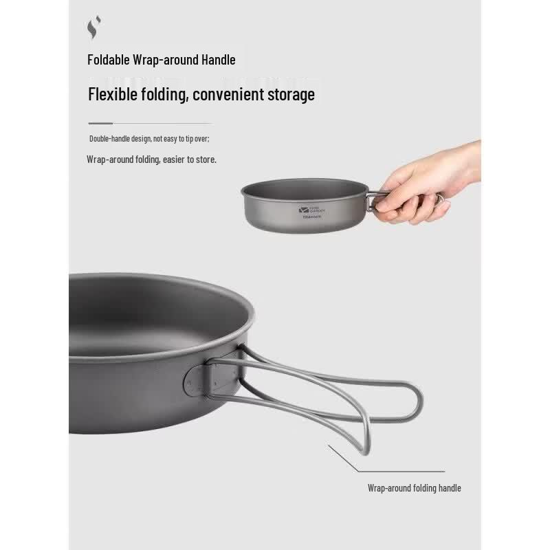 Mobigarden Titanium Camping Frying Pan