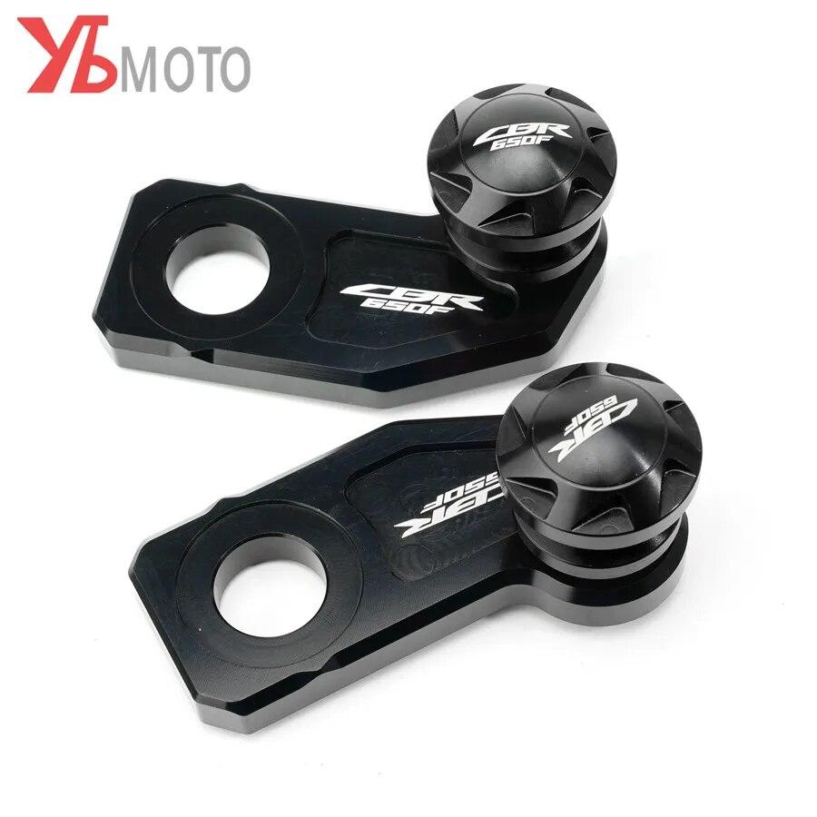 For Honda CBR650R CB650R CBR650F CB650F CBR 650R/650F CB 650R/650F Chain Adjustment Block Frame swingarm Spools sliders
