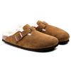 Boston Birkenstock Shearling Suede 'Mink' 1001140