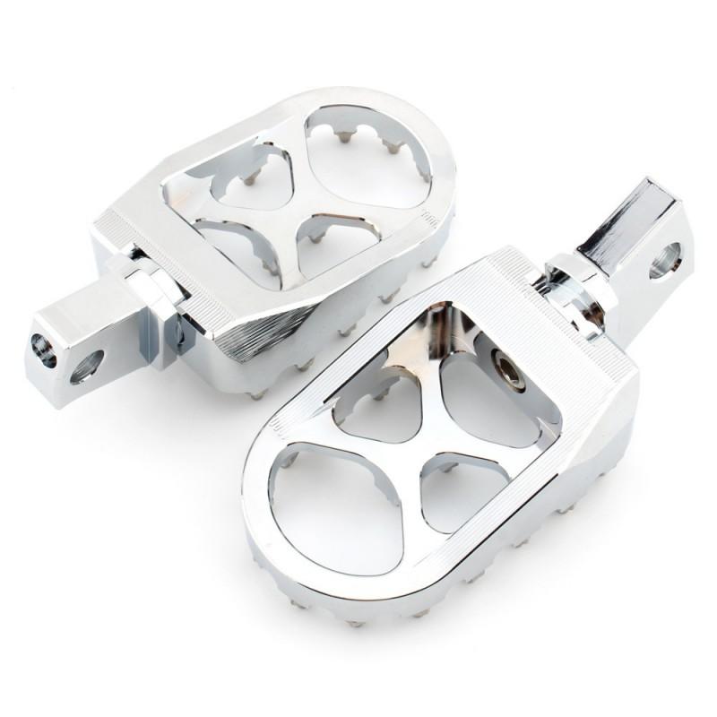 Aftermarket Anti-Slip Foot Pegs BMW R18 Motorcycle Front Rider Footrests Black Or Chrome Finish
