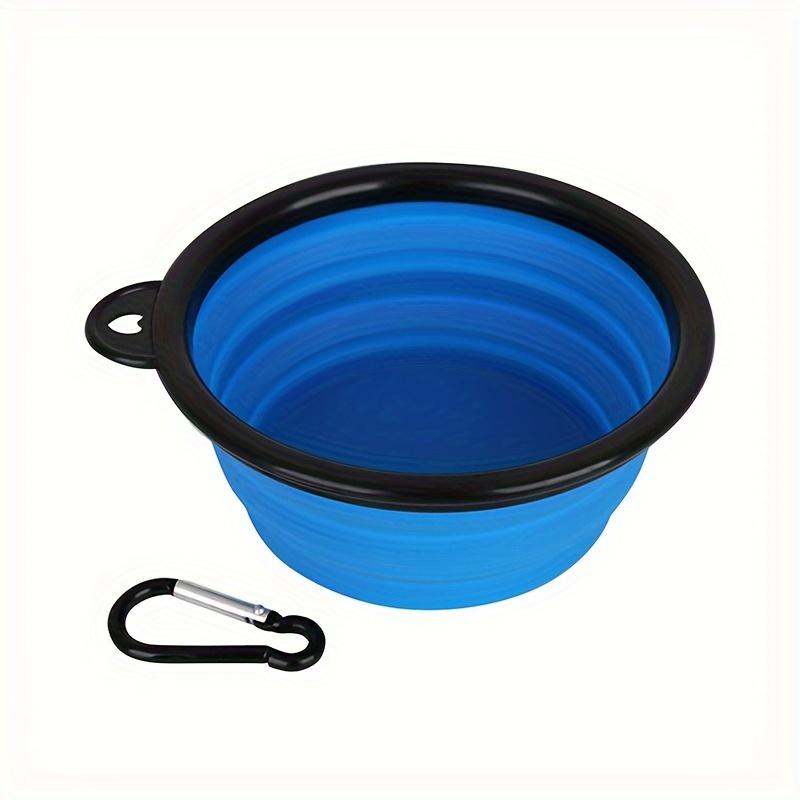 

Folding Black Frame Bowl With Keychain Pet Bowl Portable Travel Dog Bowl Convenient Cat Bowl Not Simple To Deform Folding Bowl