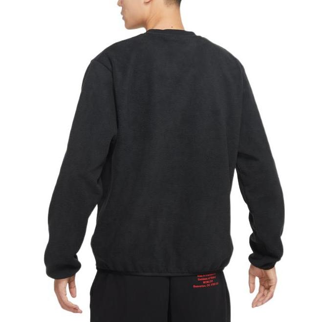 Nike Sweatshirts Men's Black Crew Neck Thickened Regular DQ4889-010