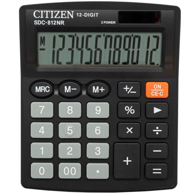 

Citizen Tischrechner SDC-812NR 12стеллиг шварц