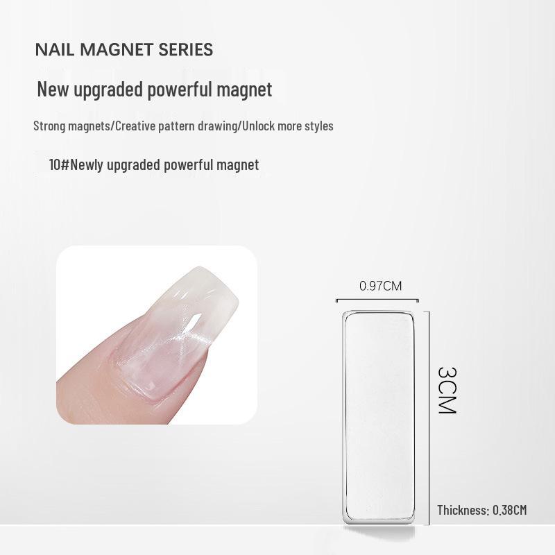 Nail Art Double-Ended Cat Eye Gel Wand with Powerful Gold Magnet