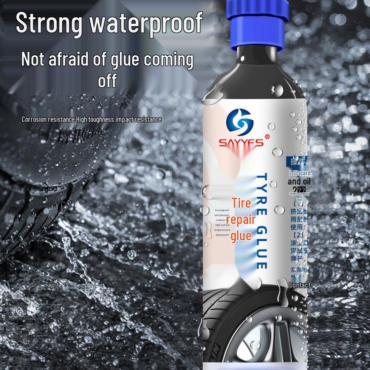 Flexible Tire Repair Glue for Sidewall Damage and Cracks
