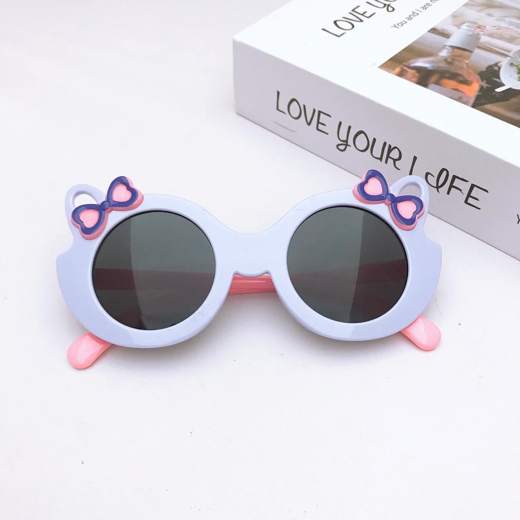 Children'S Sunglasses Baby Silicone Sunglasses Childlike Fun Cute Kitten Sunshade Glasses Uv Protection