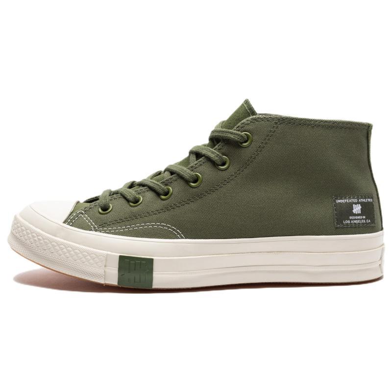 

UNDEFEATED x Converse Chuck 70 Mid Trendy Comfort Mid-Top Espadrilles Unisex Green and White 45
