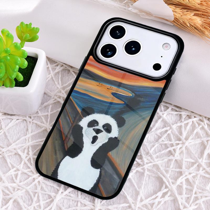 Cute Panda Fashion Phone Case for iPhone 17 Air 16 15 11 12 14 13 Pro Max Shockproof Cover
