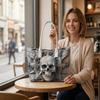 Gothic Skull Pattern Daily Tote Bag