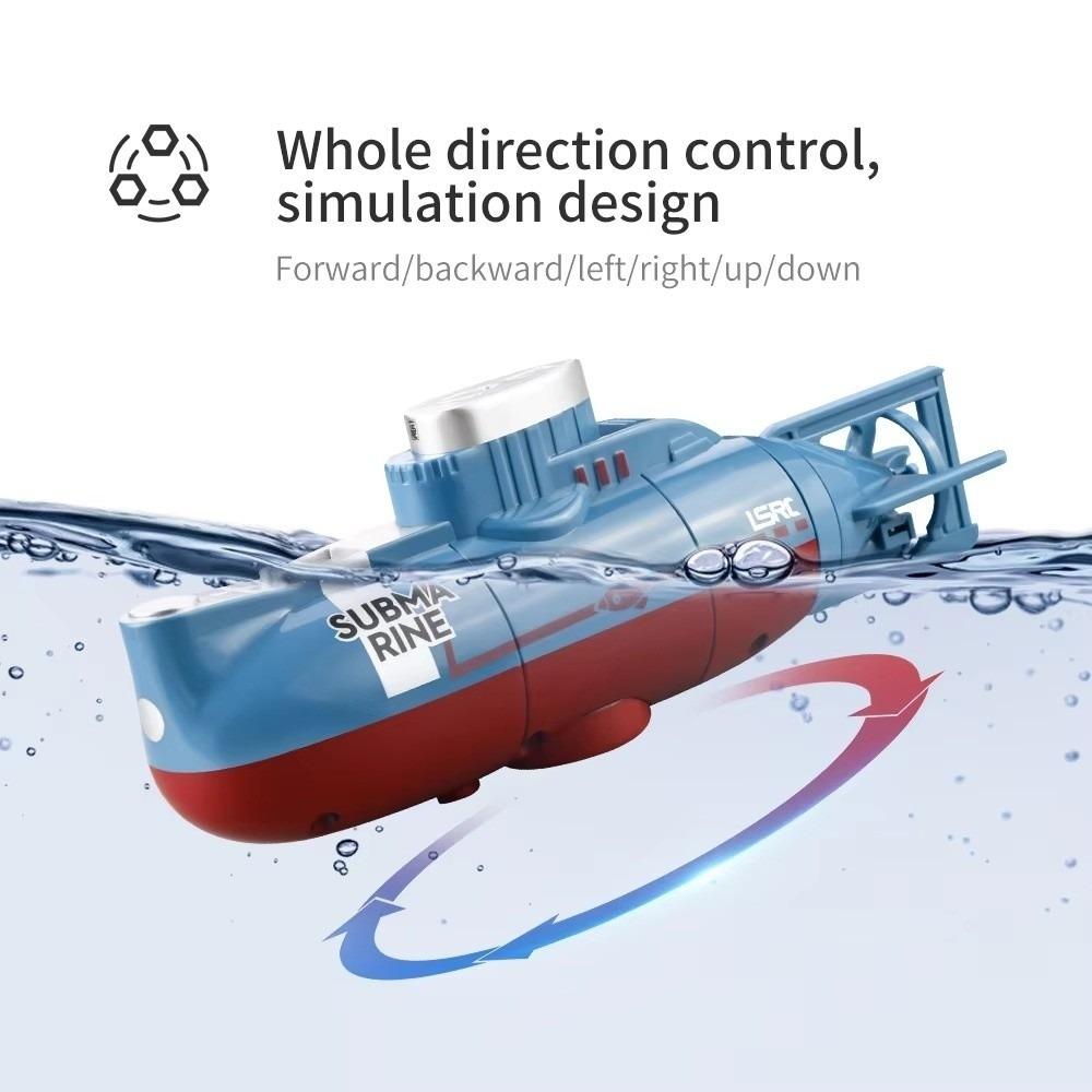 Simulation Model Remote Control Boat Waterproof Waterproof RC Boat Diving Toy Outdoor Use