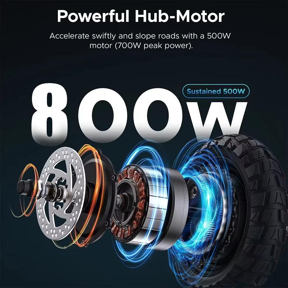 Patinete Elétrico S6 EU 2024, Potência 800W, Bateria 48V 15.6Ah, Velocidade Máxima 50km/h, Autonomia 60km, Freio a Disco Hidráulico, E-Scooter Dobrável para Adultos
