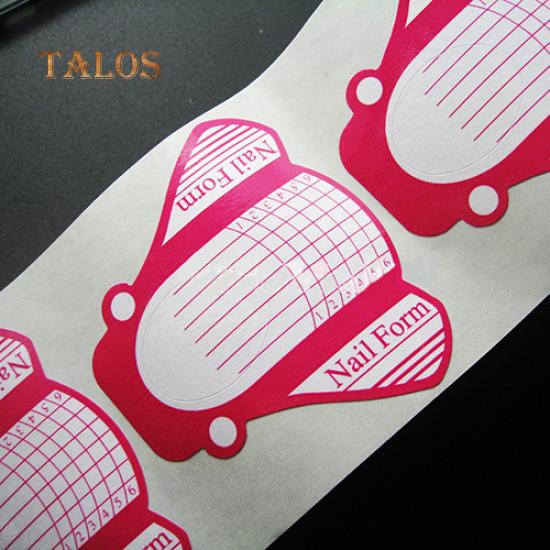 100Pcs French Nail Art Tip Extension Forms Guide Acrylic UV Gel Sticker DIY Tool