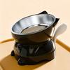 Elevated Cat Bowl Tilted Cat Food Bowl Anti-Slip Raised Cat Feeding Bowl Protects Cats Neck Spine Friendly for Drinking Eating