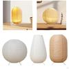 Paper Table Lamp Ambient Lighting Japanese Desk Light Practical for Bedside