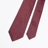 Emporio Armani Jacquard Micro Made in EM001346 TE13740 F5029 Men's Tie, 7.5cm Wide, 100% Silk, Check, Red, Italy, [Used]