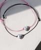 Alleun Silver 925 Friendship Heart Knot Thin Silver Bracelet