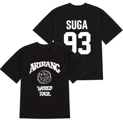 2026 Kpop Arirang World Tour Jersey T-shirt Men Women Summer Cotton Y2K Clothing Casual Fashion Short Sleeved Tee Streetwear