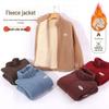 Plus Size Velvet Fleece Jacket: Loose Fit Lambswool Sweatshirt for Middle-Aged & Elderly