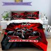 3PC Custom Name Car Art Bedding Set Duvet Cover Closure Includes 1 Duvet Cover & 2 Pillowcases for Bedroom