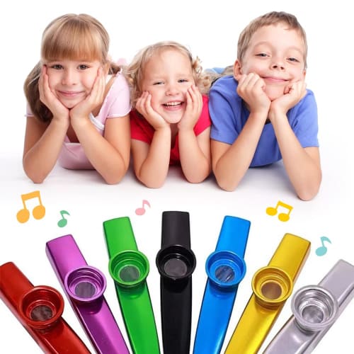 7-Piece Kazoo Musical Instrument for Kids, Simple and Easy To Learn Musical Instrument, Portable Educational Instrument for Beginners To Practice Play
