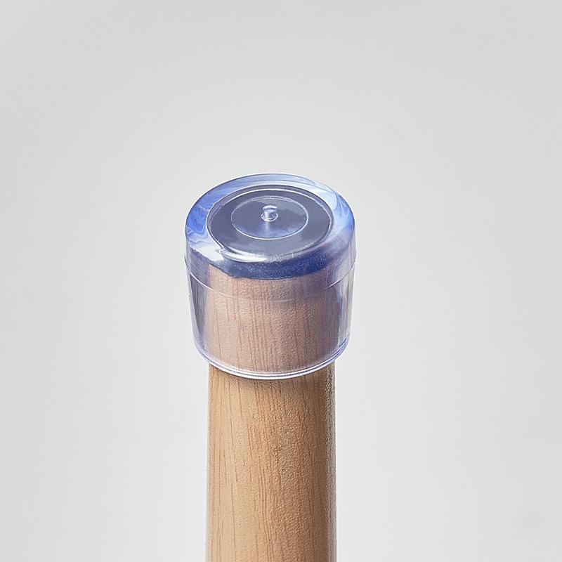 Transparente Rutschfeste Verschleißfeste Stuhl- und Tischbeinpolster, Weiche PVC Stumme Fußkappen, Mehrere Größen, 4er-Set