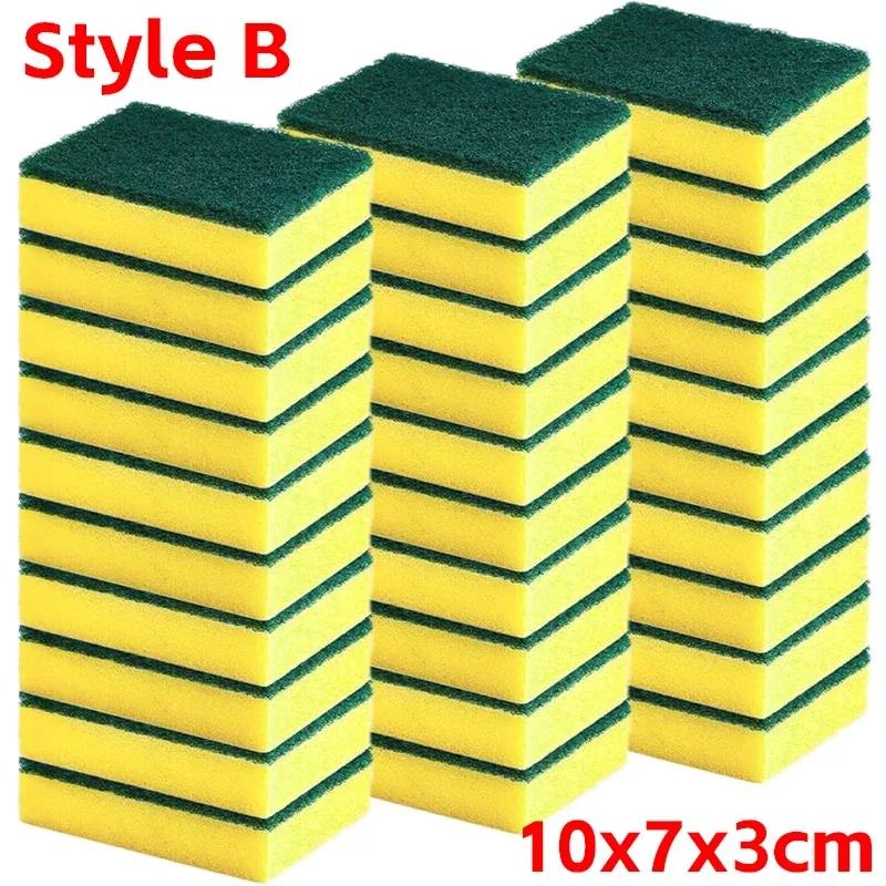 Wholesale Highly Absorbent Double-sided Sponge Magic Clean Pot Rust Stain Sponges Cleaning Brush Kitchen Grease Cleaner Tools
