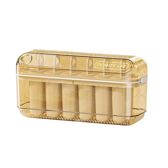 Forma para Picolé e Cubos de Gelo com Tampa Plástico Sem BPA Molde para Picolés Caseiros Armazenamento no Congelador Recipiente de Fácil Liberação Lavável na Lava-Louças Verão