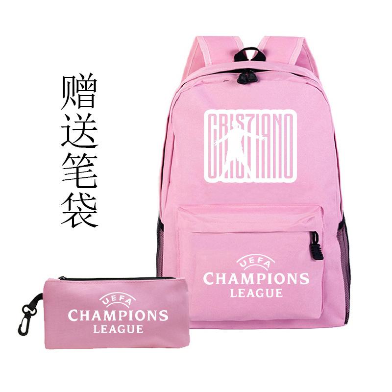 Football Printed Student Backpack Multifunctional Usb Interface Large Capacity Leisure Travel Backpack