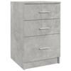 VidaXL Table de chevet Gris béton 40x40x63 cm Bois d’ingénierie808643