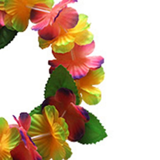 Lei-Set Lebendige Farben Atmungsaktiv Partygeschenke Hawaiianische Partydekorationen Halsketten Lei Armband für Draußen