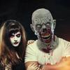 Zombie-Kopfschmuck, Horror-Gesicht, Latex-Kostüm-Zubehör, blutiger Zombie-Helm, Vollgesichts-Kopfschmuck