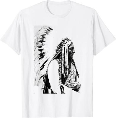 Sitting Bull Native American Indian Lakota Sioux Kopfschmuck Unisex T-Shirt