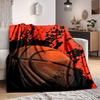 1pc Basketball Sport Blanket, Lightweight Flannel Throw Blanket for Sofa, Bed, Travel, Camping, Living Room, Office, Couch014