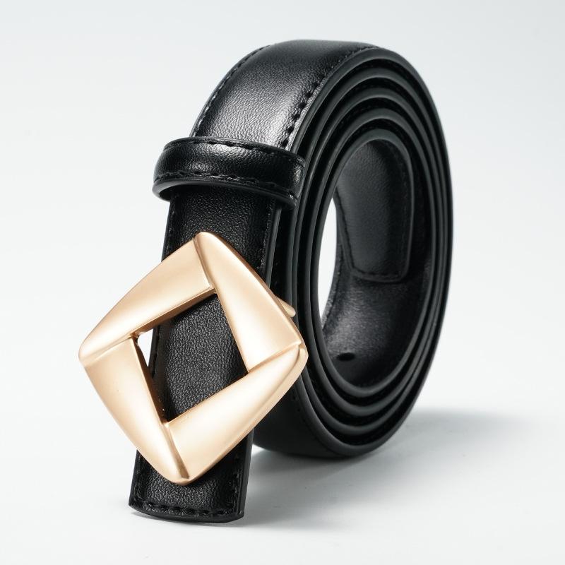 Belt  Women's Smooth Buckle  Thin Belt  Women's Dress  New Decorative Skirt  Fashionable and Versatile Women's Pants Women