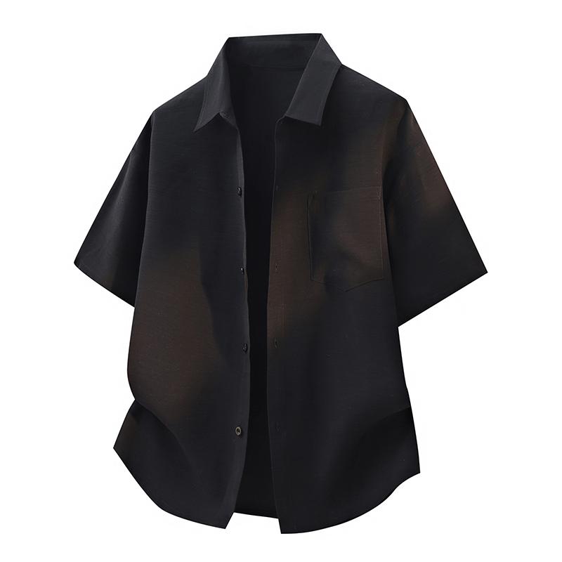 

Summer Plus Size Collar Lined Shirt, Outdoor Lightweight, Breathable and Loose Shirt M