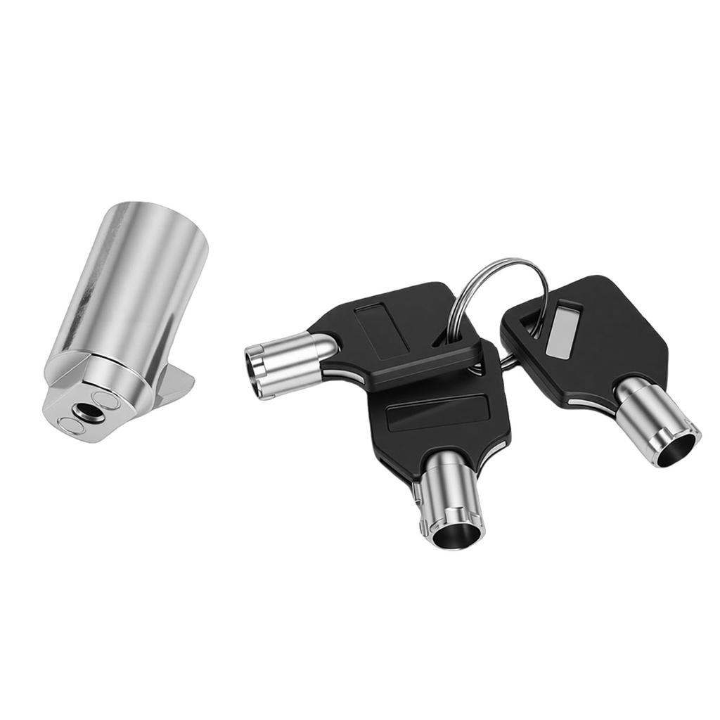 2 Pcs Vending Machine Lock Zinc Alloy Vending Machine Tubular Lock with 6 Keys for Snack Machines Industrial Cabinet