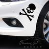 Car Stickers Hazard Warning Skulls Crossbones Reflective Decoration For Rearview Mirrors Windshield Bumper Trunk Motorcycle