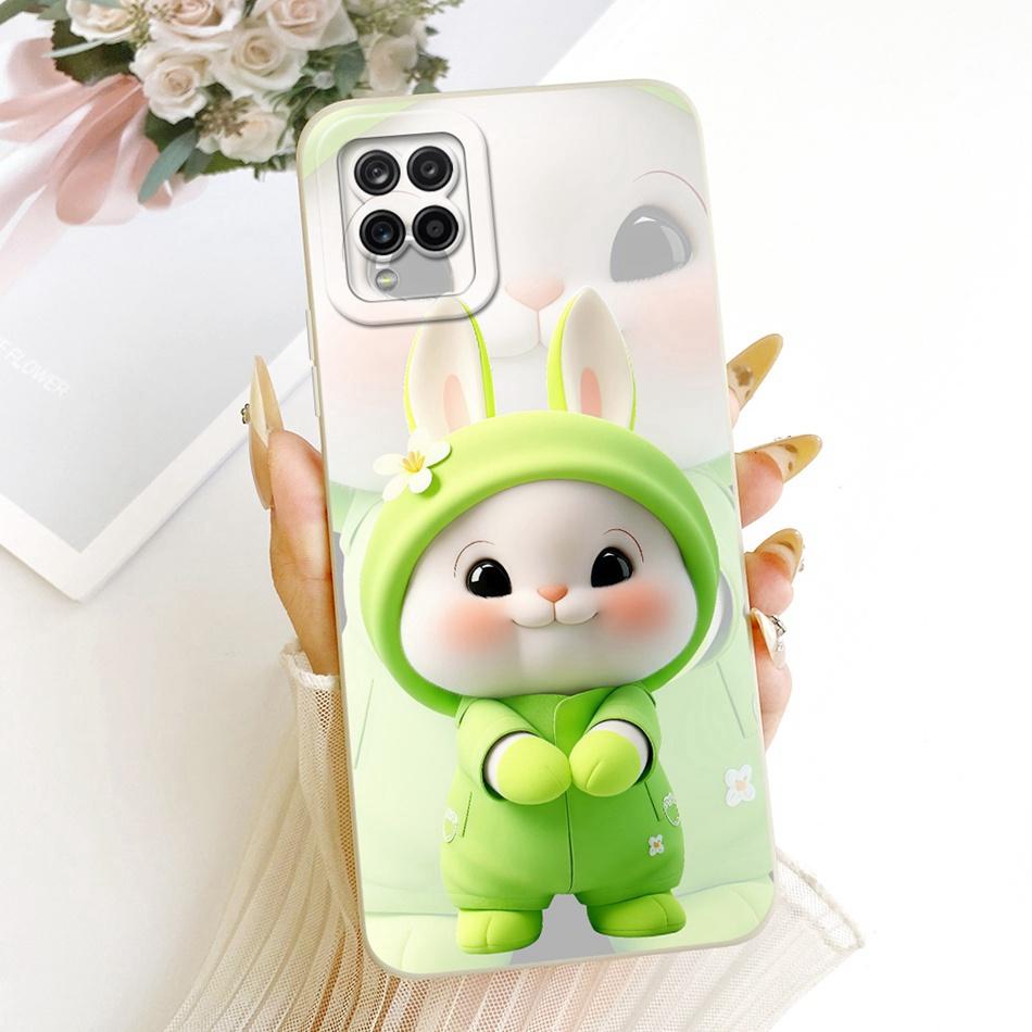 For Samsung Galaxy A12 M12 SM-A125F A127F Cute Cat Flower Butterfly Cartoon Phone Case Shockproof Soft Silicone Cases