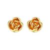 Exquisite 2024 Rose Flower Stud Earrings for Women - Light Luxury Autumn/Winter Accessory