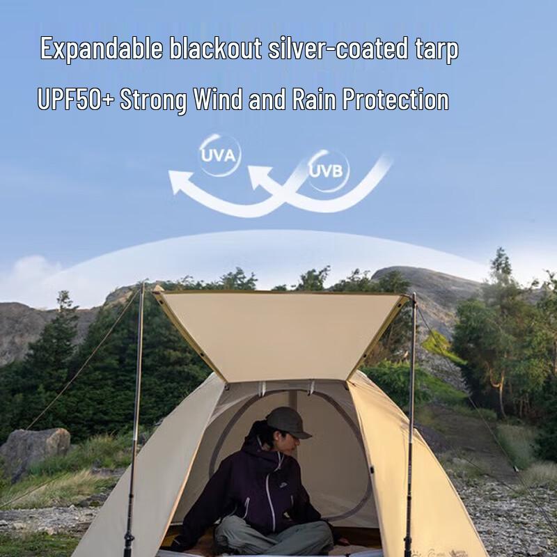 Pelliot Monsoon Folding Ultralight Double Hiking Tent One Size