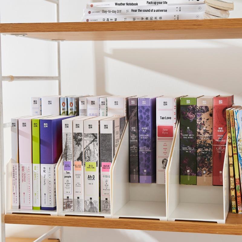 Double-Layer Vertical Desktop Bookshelf for A5 Books and Albums