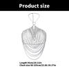 Fashionable Body Chain with Tassels and Rhinestones Crystal Body Jewelry Alloy Texture Suitable for Party Nightclub