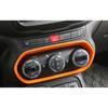 For Jeep Renegade 15 16 17 Glossy Orange Console AC Switch Control Panel Trim