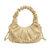 Internet celebrity pleated cloud bag summer 2025 new version of fashion niche shoulder bag women's foreign style versatile dumpling bag tide
