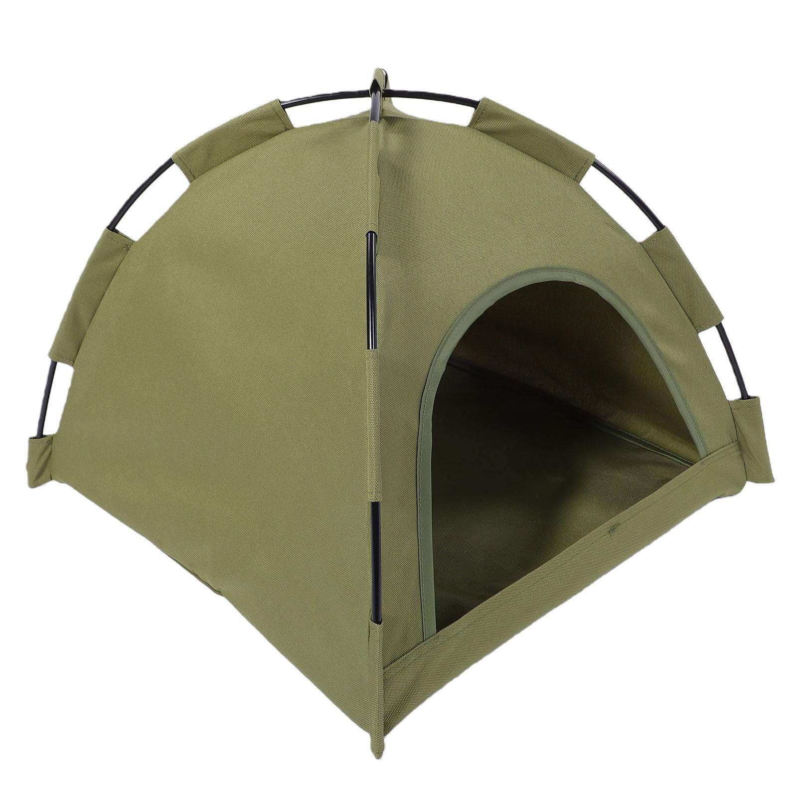 

Pet Tent with Ventilated Mesh Window Portable Small Dog Cat Tent Nest Bed for Outdoor Camping Beach Park M Size: 44 X