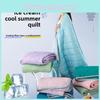 Color Solid Summer Bedding Air Conditioner Quilt For Home Use Lightweight Gift