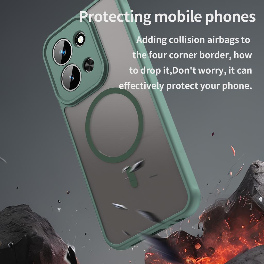 Xiaomi Redmi 15C 4G (171.1*82.1*8.2mm)/Poco C85 4G Strong Magsafe Shockproof Phone Case Cover for Xiaomi Redmi 15C 4G (171.1*82.1*8.2mm)/Poco C85 4G