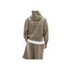 Fear of God Essentials Classic Fleece Zip-Up Hoodie Homestead Heather Men Tops Tan 192SP254783F