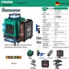 12-Line Green Infrared Laser Level: Wall-Mounted, Floor, Outdoor Automatic Leveling Tool